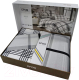 Комплект постельного белья Efor Ranforce Wood Gri семейный / PB2385-M - 