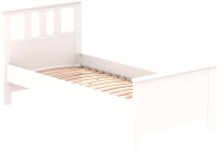 Односпальная кровать Mio Tesoro Сага 90x200 2.08.04.050.1 (белый) - 