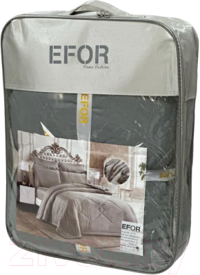 Комплект постельного белья с одеялом Efor Satin Gri / PB2330-M (серый)