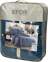 Комплект постельного белья с одеялом Efor Satin Mavi / PB2338-M (синий) - 