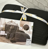 Комплект постельного белья с одеялом Efor Satin Siyah / PB2336-M (черный) - 