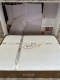 Комплект постельного белья Efor Ranforce Ahsen NG-44 евро / PB1895-M (белый гипюр) - 