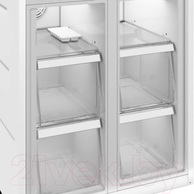 Холодильник с морозильником Hotpoint HFP4 480I X
