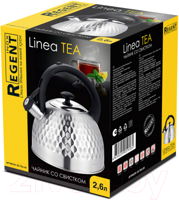 Чайник со свистком Regent Inox 93-TEA-50