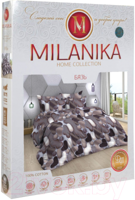 Комплект постельного белья Milanika Тетрис евро (бязь)
