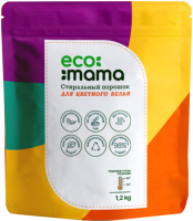 Стиральный порошок Ecomama Для цветного белья (1.2кг) - 