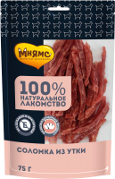 Лакомство для собак Мнямс Соломка из утки / 170562 (75г) - 