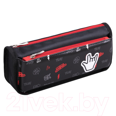 Изображение товара Пенал Юнландия Cool vibes / 271573 (черный)