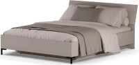 Двуспальная кровать Black Red White Domenica LOZ160x200 с подъемным механизмом (глиняный серый) - 