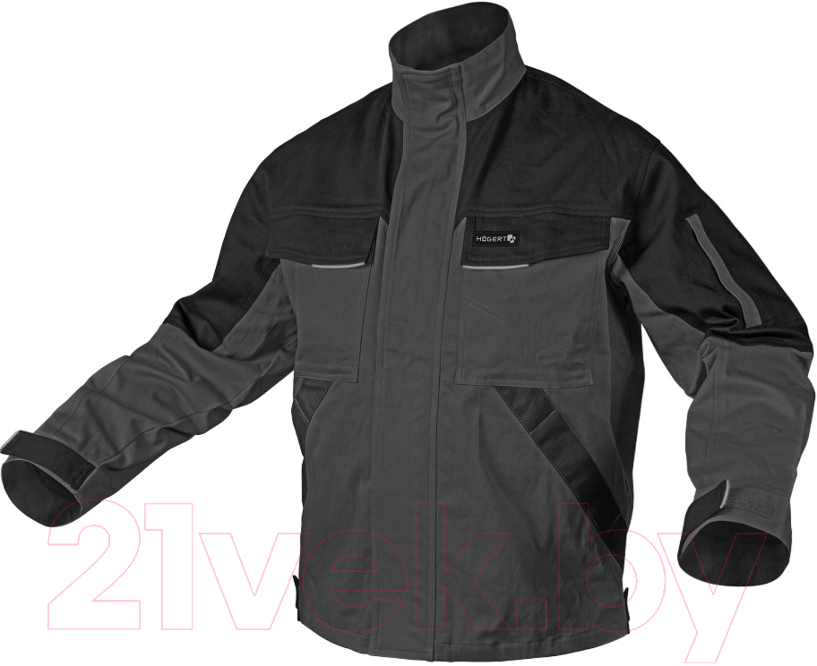 Куртка рабочая Hoegert Edgar HT5K284-2-3XL (серый)