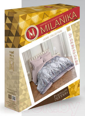 Комплект постельного белья Milanika Латифа евро (поплин)