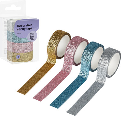 Набор лент декоративных Meshu Glitter / MS_52073 (4шт) -