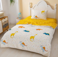 Комплект постельного белья с одеялом Sofi de Marko Дино / Дет-Ком-27 (желтый) - 