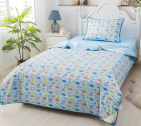 Комплект постельного белья с одеялом Sofi de Marko Динозаврики / Дет-Ком-76 (голубой) - 