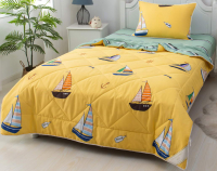 Комплект постельного белья с одеялом Sofi de Marko Кораблики / Дет-Ком-78 (желтый) - 