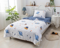 Комплект постельного белья с одеялом Sofi de Marko Космос / Дет-Ком-75 (белый) - 