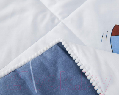 Комплект постельного белья с одеялом Sofi de Marko Космос / Дет-Ком-75 (белый)