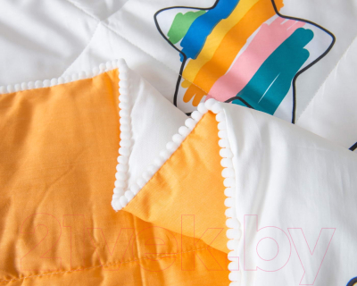 Комплект постельного белья с одеялом Sofi de Marko Листья / Дет-Ком-53 (желтый)