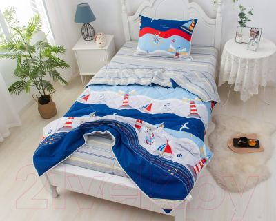 Комплект постельного белья с одеялом Sofi de Marko Маяки / Дет-Ком-68