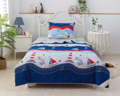 Комплект постельного белья с одеялом Sofi de Marko Маяки / Дет-Ком-68