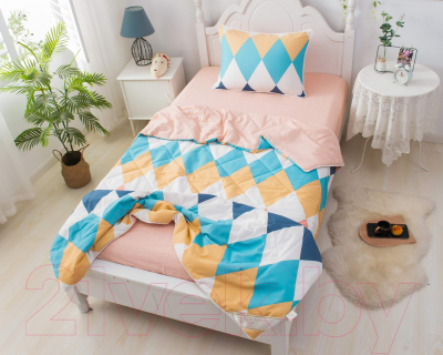 Комплект постельного белья с одеялом Sofi de Marko Ромбики / Дет-Ком-64 (цветной)