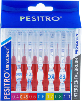 Ершики межзубные Pesitro 0.5мм (6шт, красный) - 