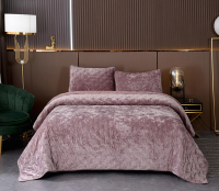 Набор текстиля для спальни Sofi de Marko Алира 240x260 / Пок-Ал-240x260пр (пепел-роза) - 