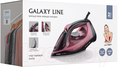 Утюг Galaxy Line GL 6132 (розовый/черный)