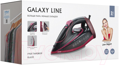 Утюг Galaxy Line GL 6133 (черный/розовый)