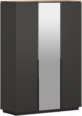 Шкаф Black Red White San Gimignano SZF3D (антрацитовый/дуб нокс)