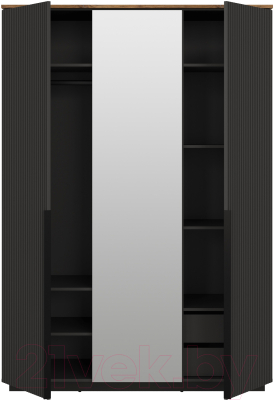 Шкаф Black Red White San Gimignano SZF3D (антрацитовый/дуб нокс)