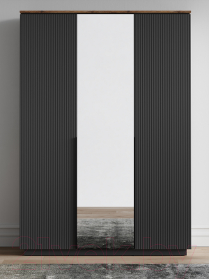 Шкаф Black Red White San Gimignano SZF3D (антрацитовый/дуб нокс)