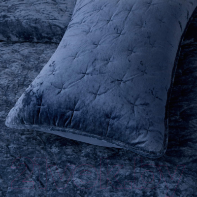 Набор текстиля для спальни Sofi de Marko Алира 240x260 / Пок-Ал-240x260тс (темно-синий)