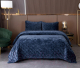 Набор текстиля для спальни Sofi de Marko Алира 240x260 / Пок-Ал-240x260тс (темно-синий) - 