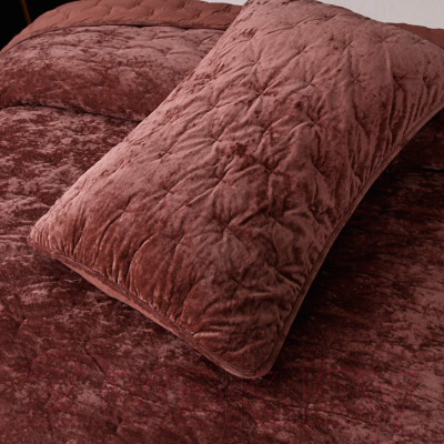 Набор текстиля для спальни Sofi de Marko Алира 240x260 / Пок-Ал-240x260тер (терракотовый)