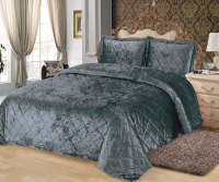 Набор текстиля для спальни Sofi de Marko Галаксия 240х260 / Пок-Г201-240х260 (синий) - 