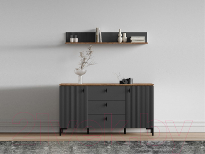 Тумба Black Red White San Gimignano KOM2D3S (антрацитовый/дуб нокс)