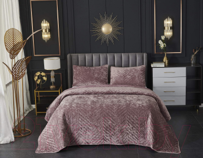 Набор текстиля для спальни Sofi de Marko Фернанд 160x220 / Пок-Фр-160х220пр (пепельно-розовый)