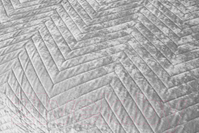Набор текстиля для спальни Sofi de Marko Фернанд 240х260 / Пок-Фр-240х260свс (светло-серый)
