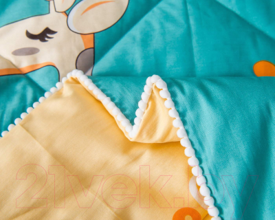 Комплект постельного белья с одеялом Sofi de Marko Giraffe / Дет-Ком-40 (синий)