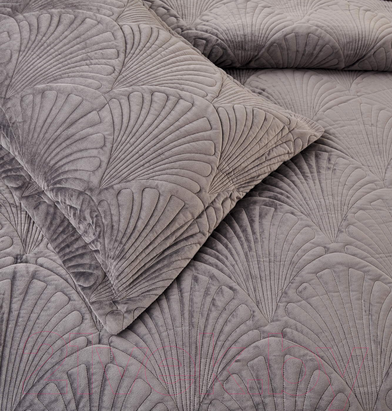 Набор текстиля для спальни Sofi de Marko Ариэль 240x260 / Пок-Ари-240x260а (антрацитовый) — фото 2