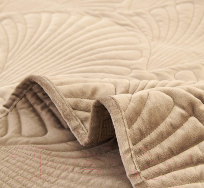 Набор текстиля для спальни Sofi de Marko Ариэль 240x260 / Пок-Ари-240x260кр (коричневый)