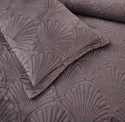 Набор текстиля для спальни Sofi de Marko Ариэль 240x260 / Пок-Ари-240x260м (мокко)