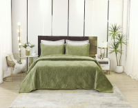 Набор текстиля для спальни Sofi de Marko Ариэль 240x260 / Пок-Ари-240x260о (оливковый) - 