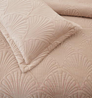 Набор текстиля для спальни Sofi de Marko Ариэль 240x260 / Пок-Ари-240x260сб (светло-бежевый)