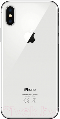 Смартфон Apple iPhone X 256GB / 2AQMAG2 восстановленный Breezy Грейд A (серебристый)
