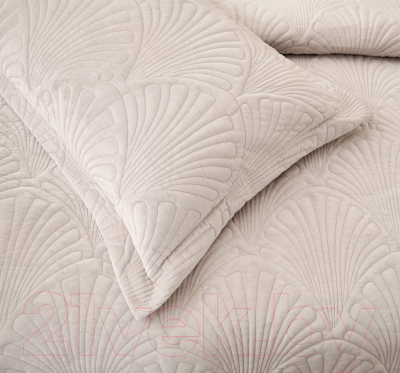 Набор текстиля для спальни Sofi de Marko Ариэль 240x260 / Пок-Ари-240x260ср (серебристый)