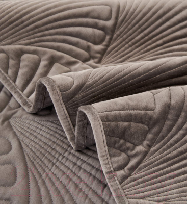 Набор текстиля для спальни Sofi de Marko Ариэль 240x260 / Пок-Ари-240x260с (серый)
