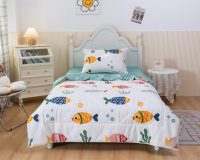 Комплект постельного белья с одеялом Sofi de Marko Аквариум / Дет-Ком-55 (белый) - 