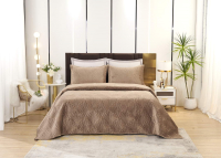 Набор текстиля для спальни Sofi de Marko Ариэль 240x280 / Пок-Ари-240x280кр (коричневый) - 